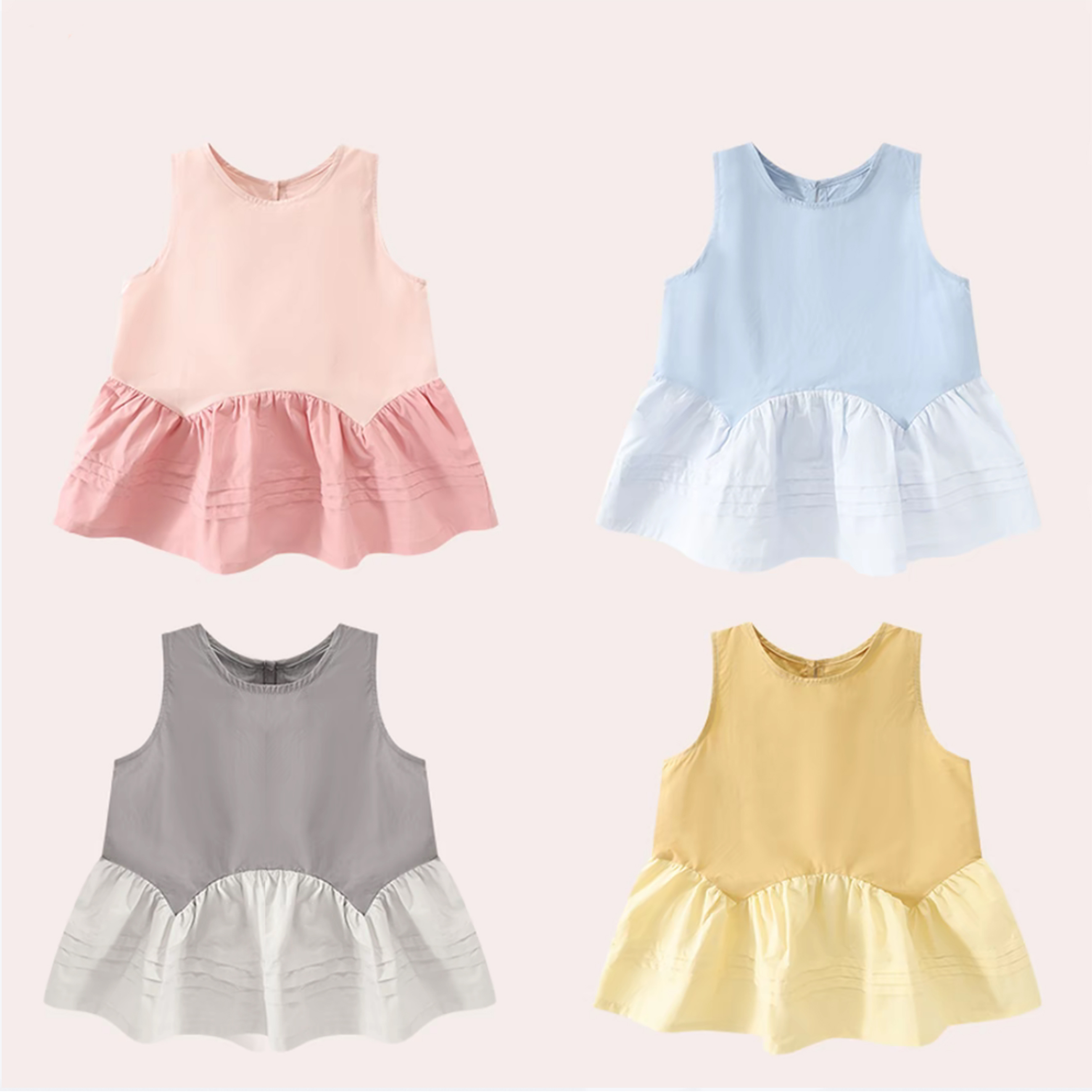 女童纯棉连衣裙透气凉爽单层