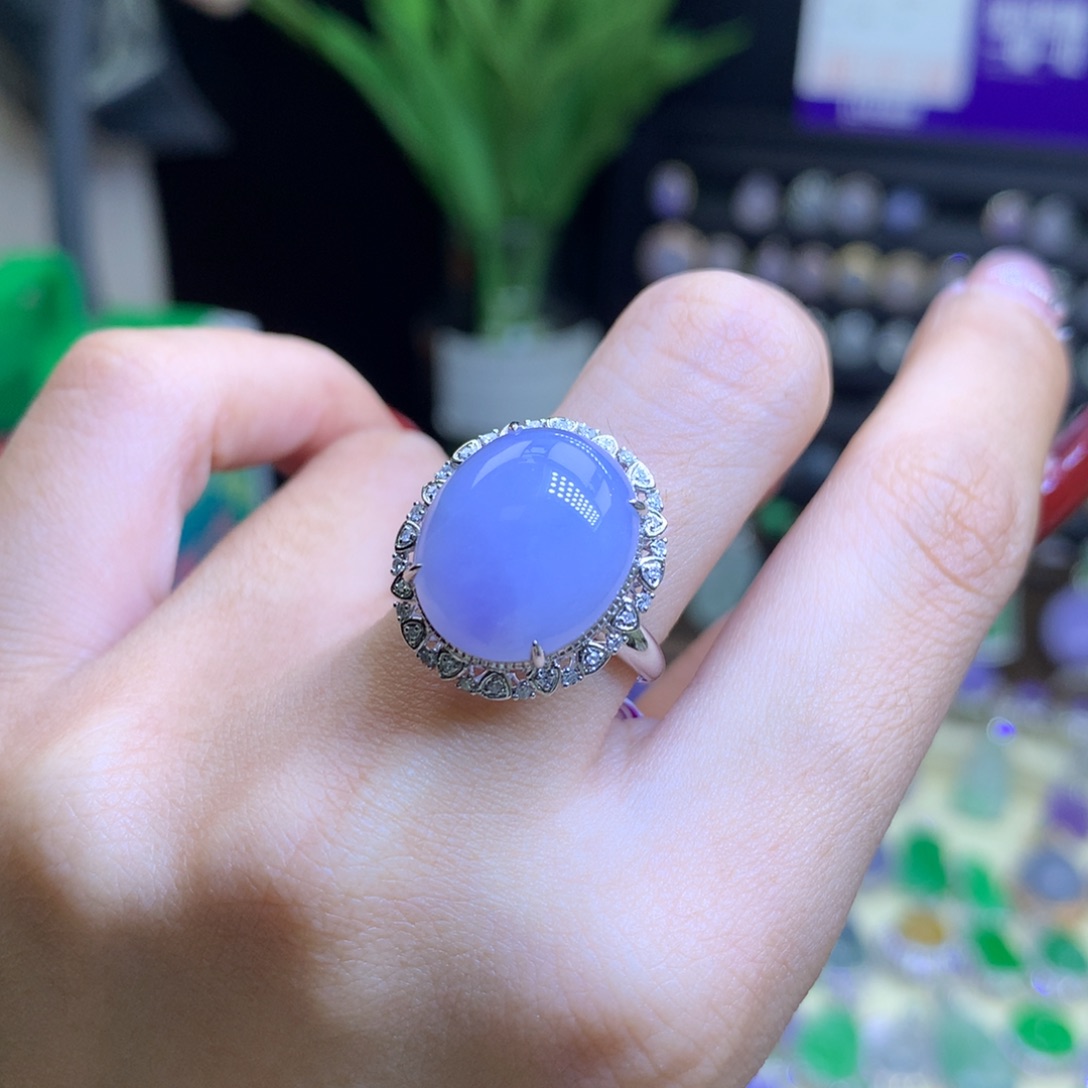 翡翠颈饰18K金镶嵌天然