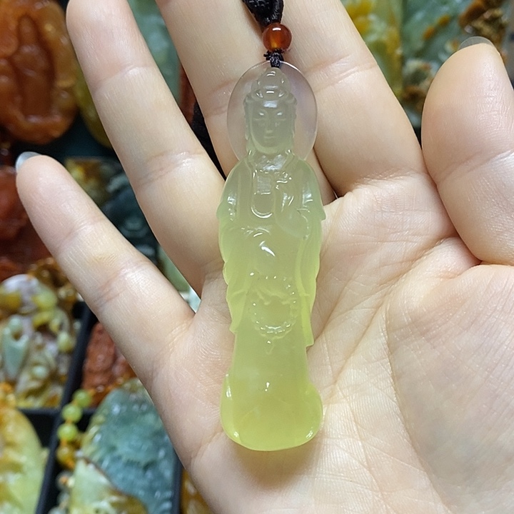 岫玉未镶嵌吊坠(赠链)