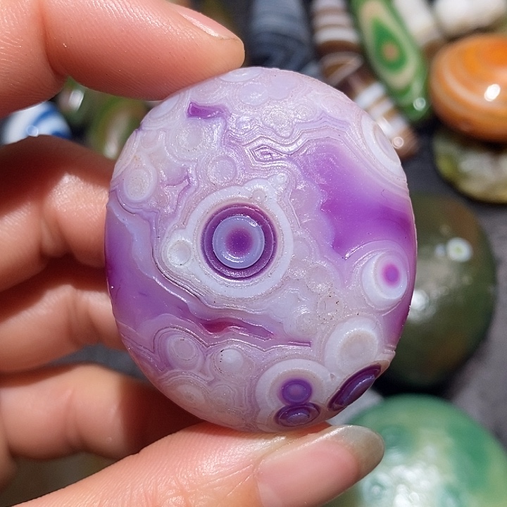 多***书玛瑙/玉髓合金颈饰