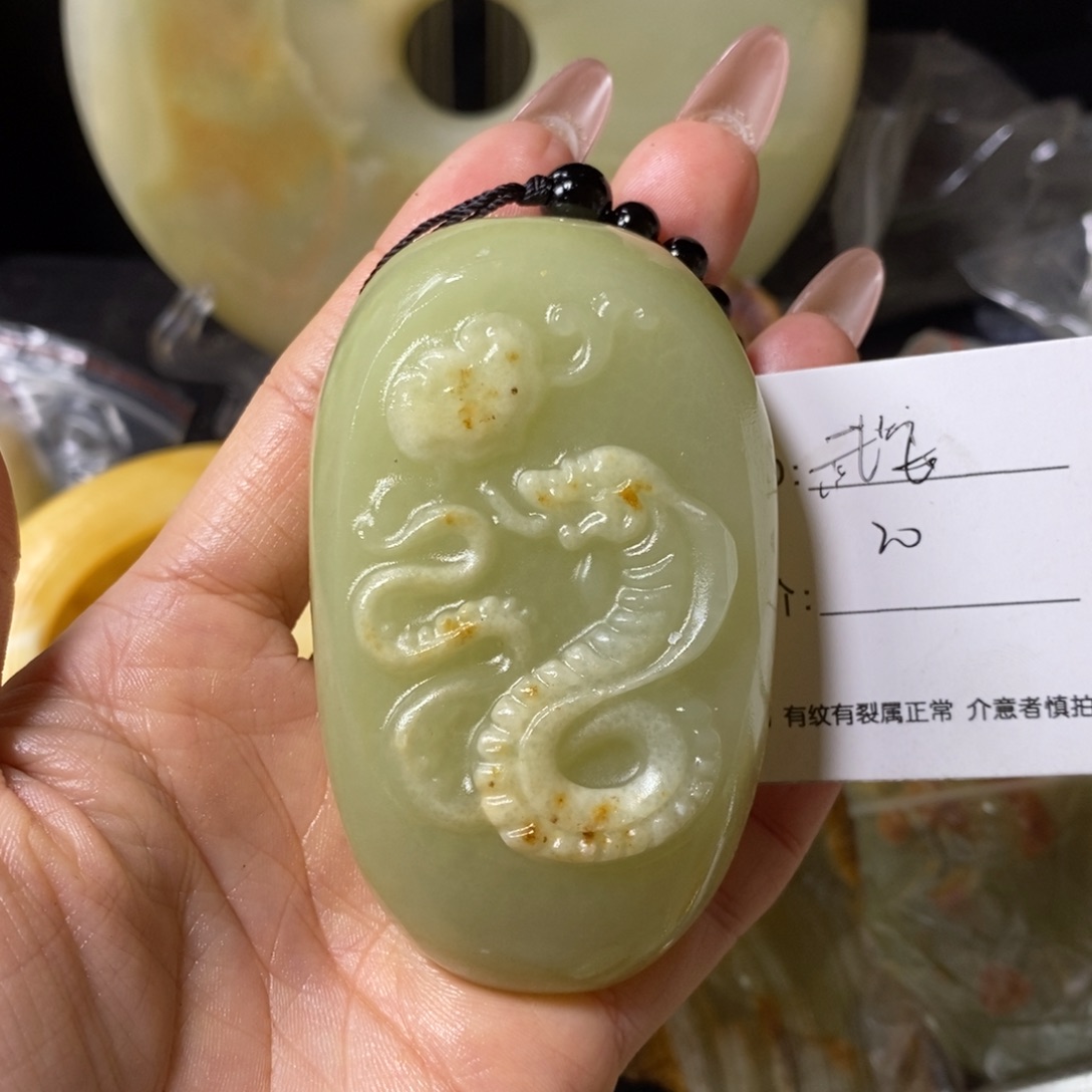 石材武****司古青石手把件