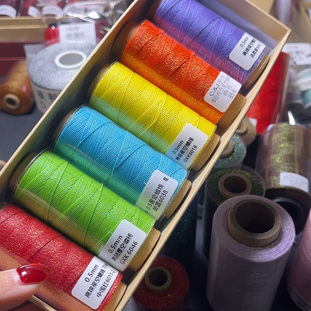 6股纯色星空蜡彩虹色系6色看图发货