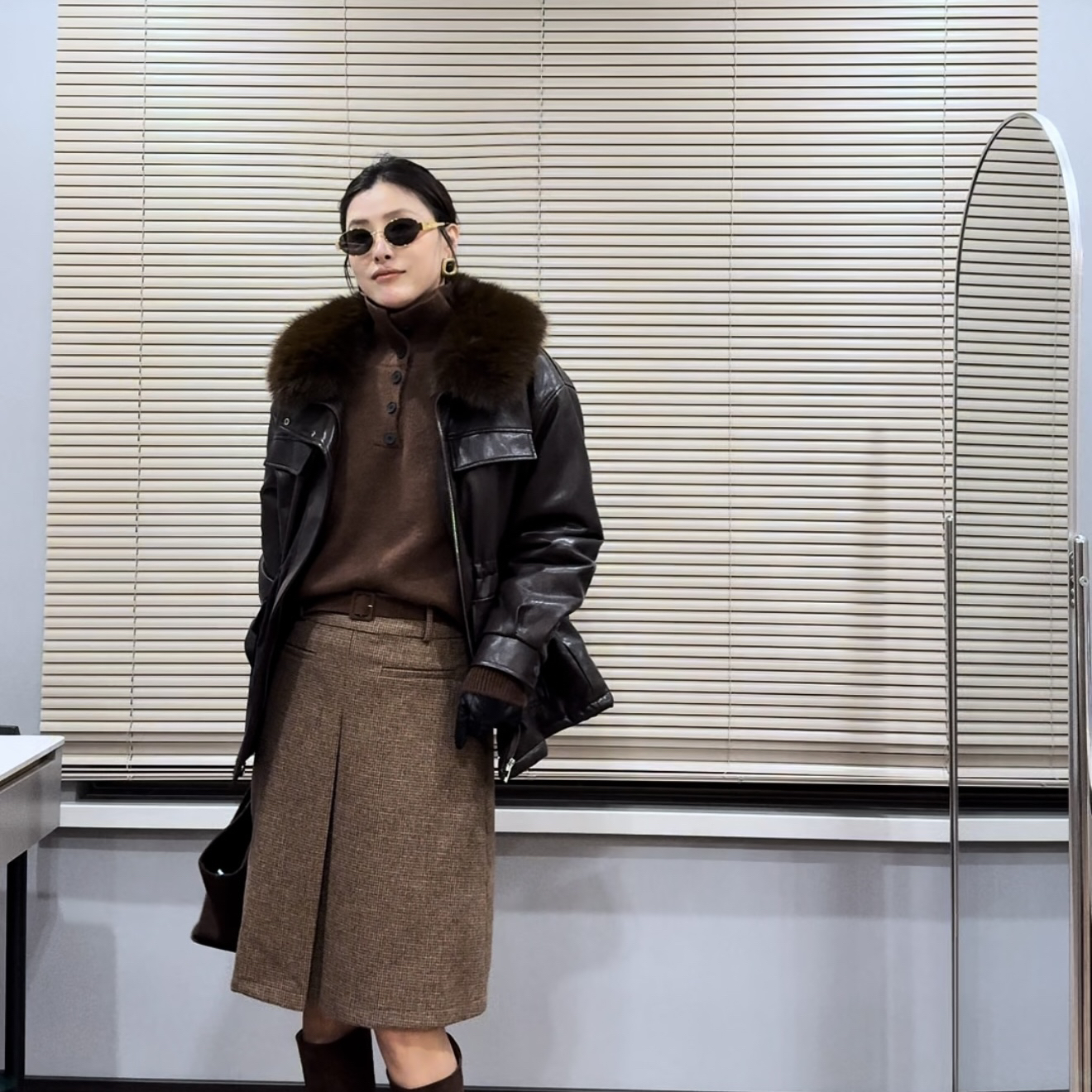 【蓓蓓姐专属】皮衣外套女冬季2025新款加绒加厚洋气百搭中长款上衣