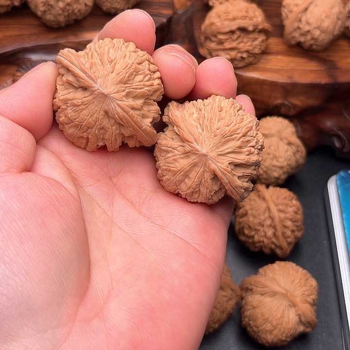 桃核把件海**旧核桃磨盘42