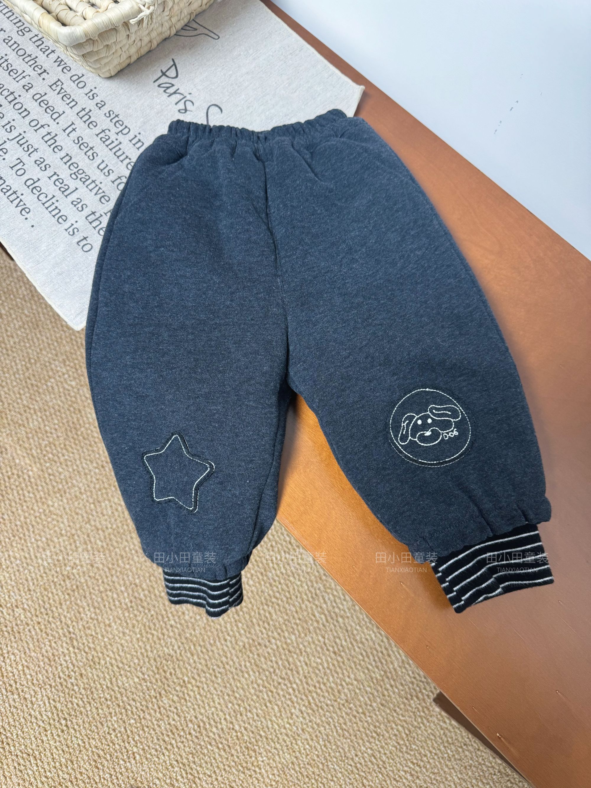 【田】儿童韩系冬款加厚星星裤