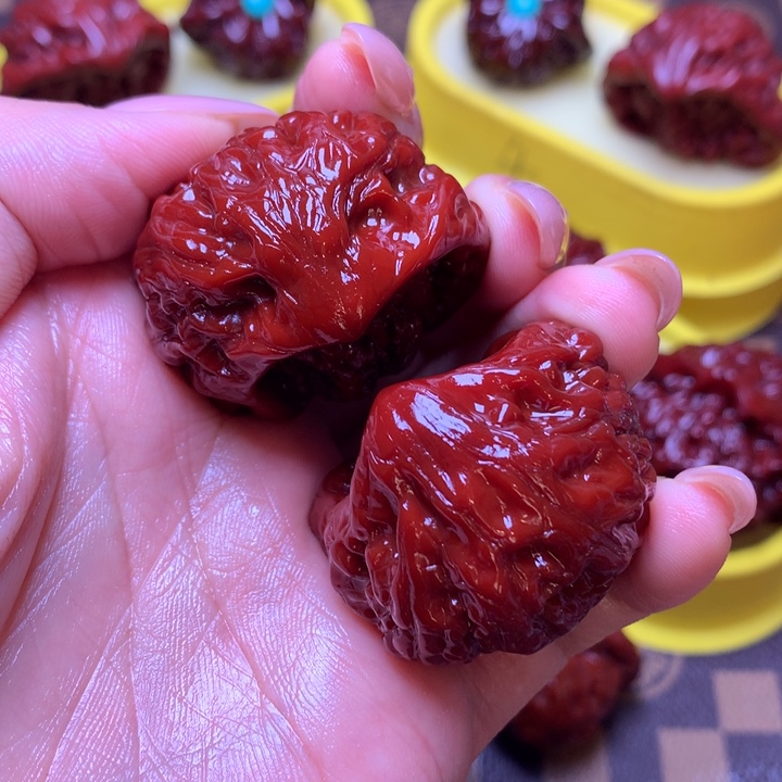 文玩核桃把件蛇头37