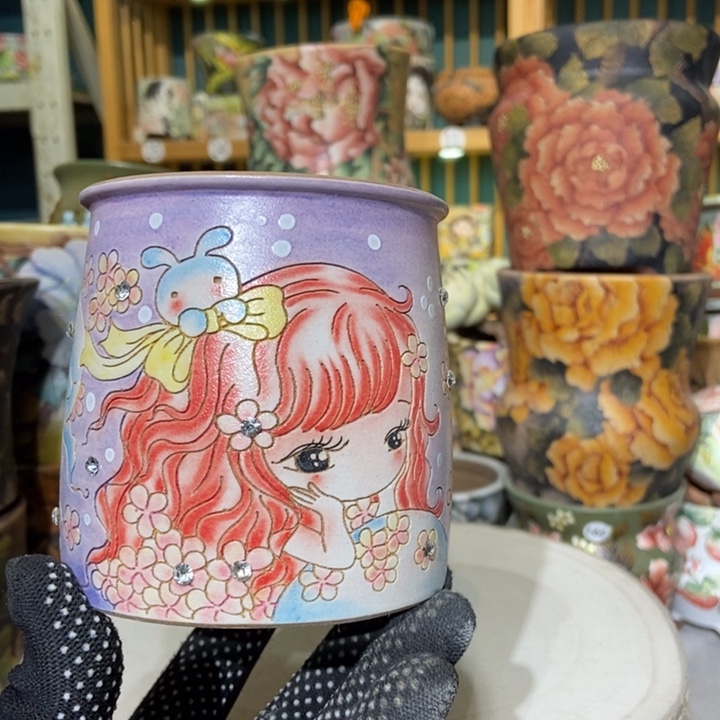 红陶景德镇艺术手绘作品