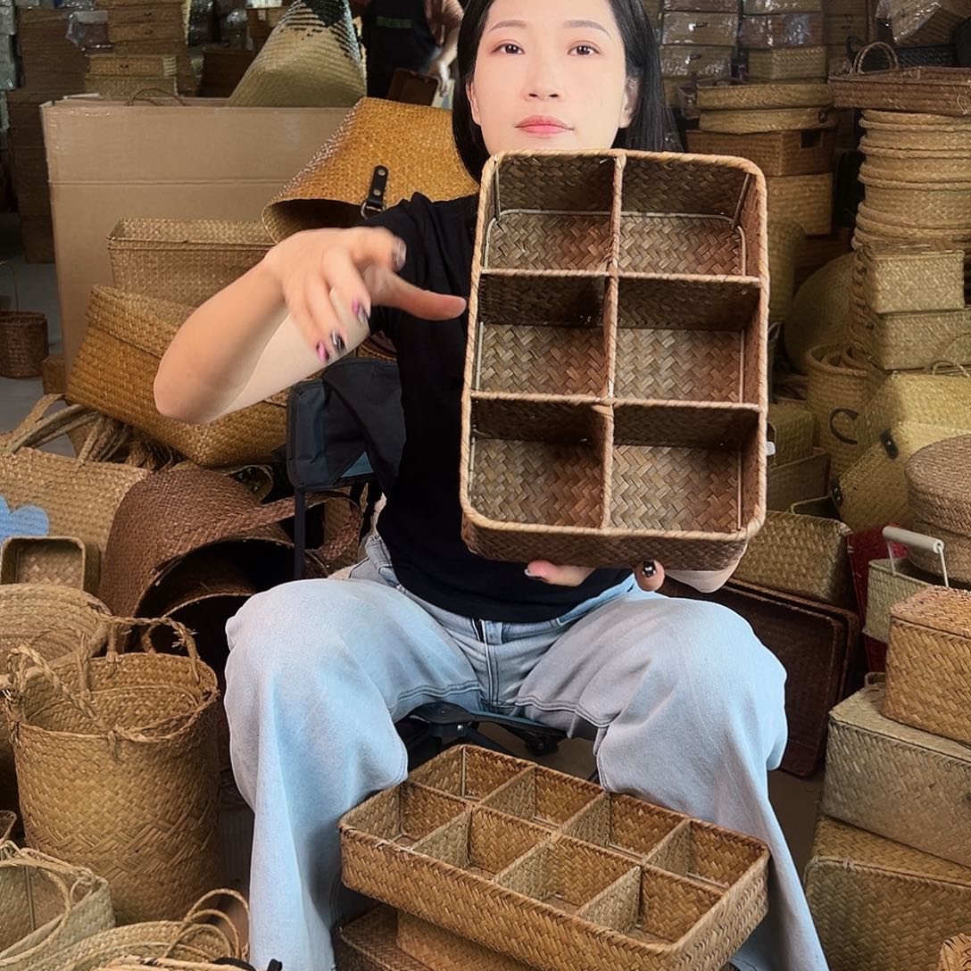 草编草编包/草编收纳盒微瑕疵