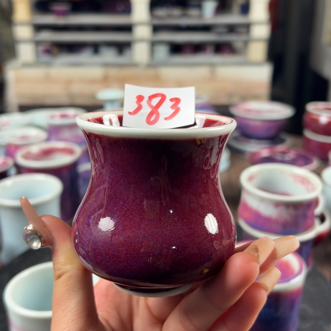 瓷片微瑕主人杯纯手工