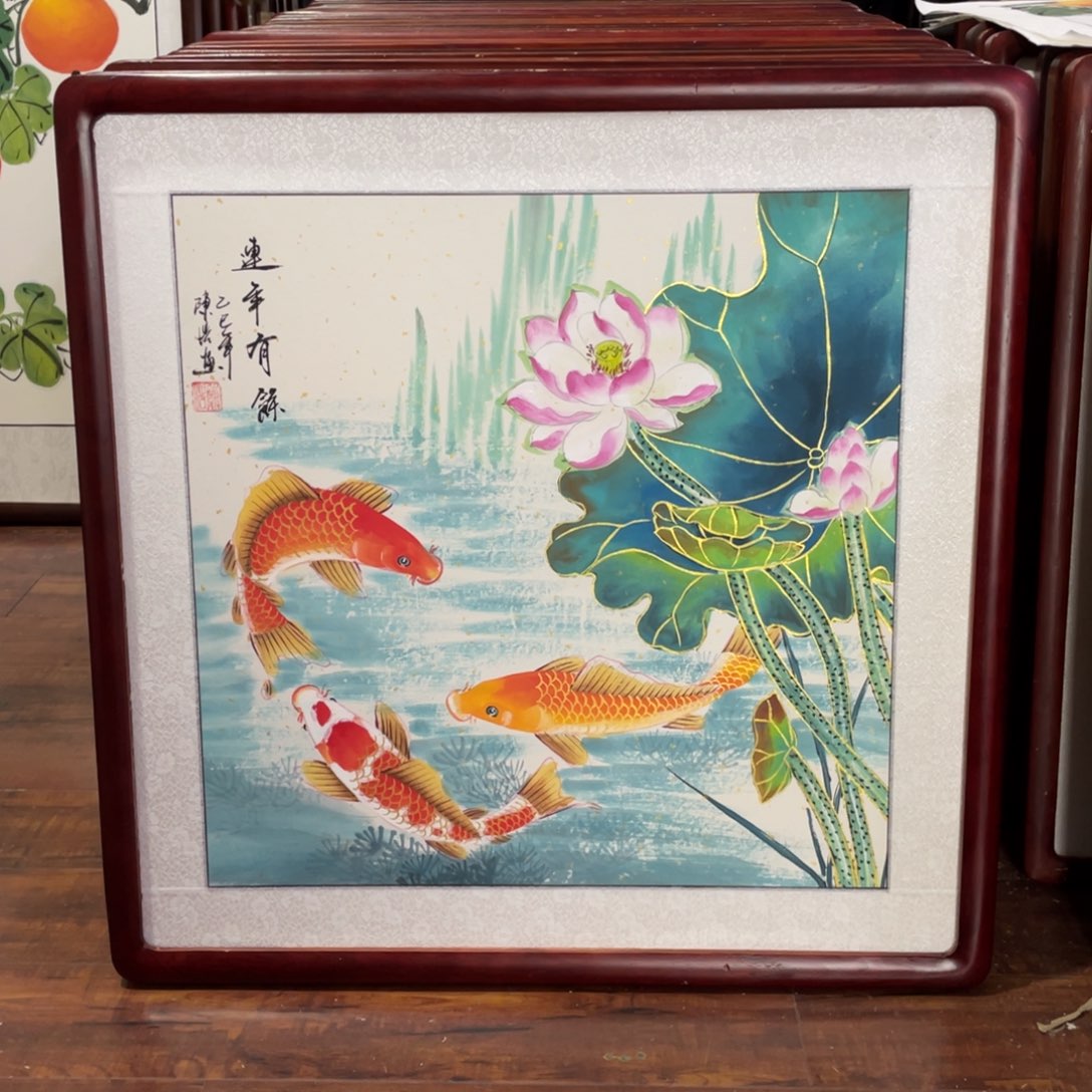 国画带框尺寸63*63厘米