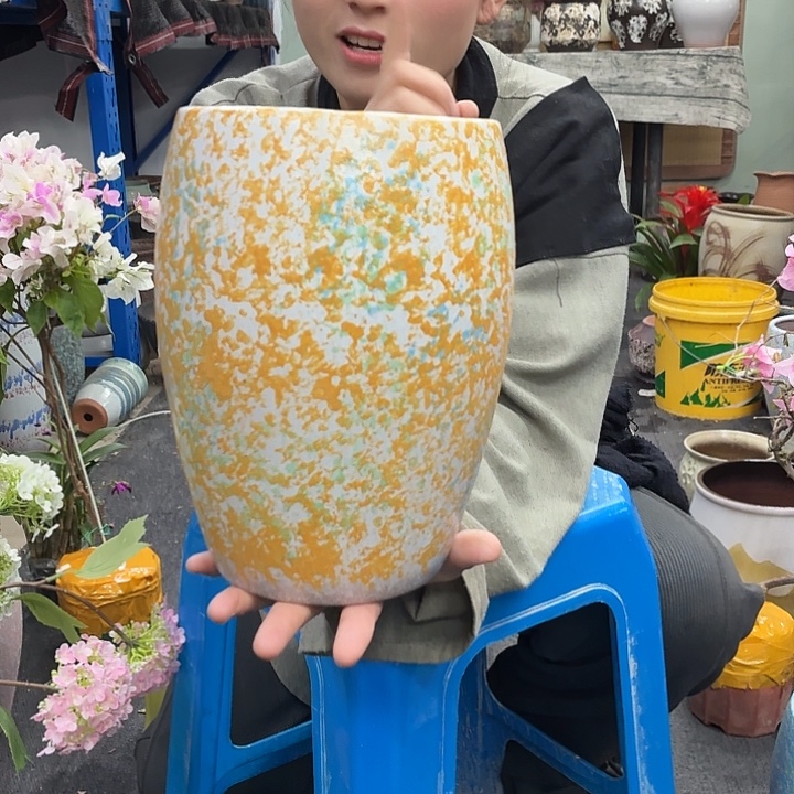 16×24 -粗陶花盆有孔-买买买