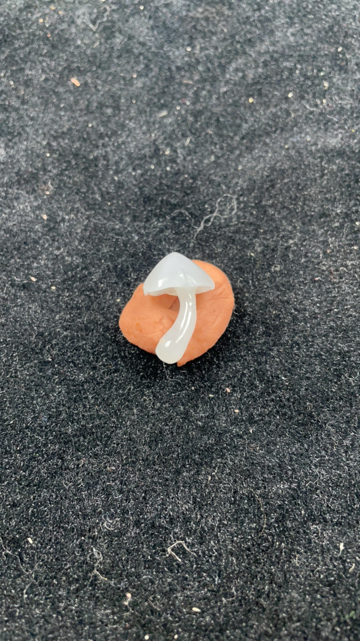 天然翡翠蘑菇 吊坠 挂饰