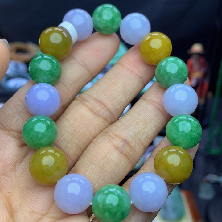 翡翠手链未镶嵌翡翠 12.8 