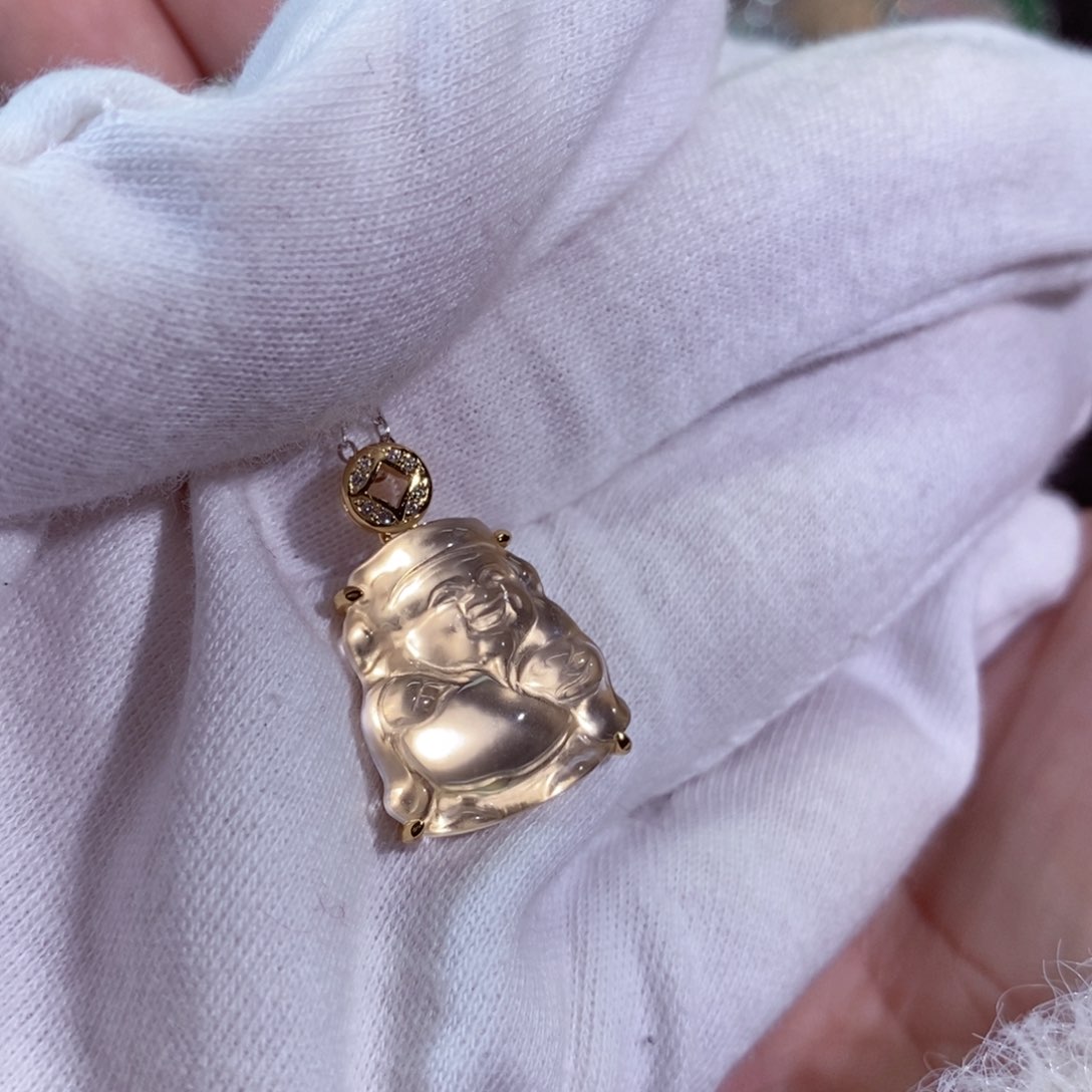 【闪购商品】石英质玉颈饰银S925镶嵌