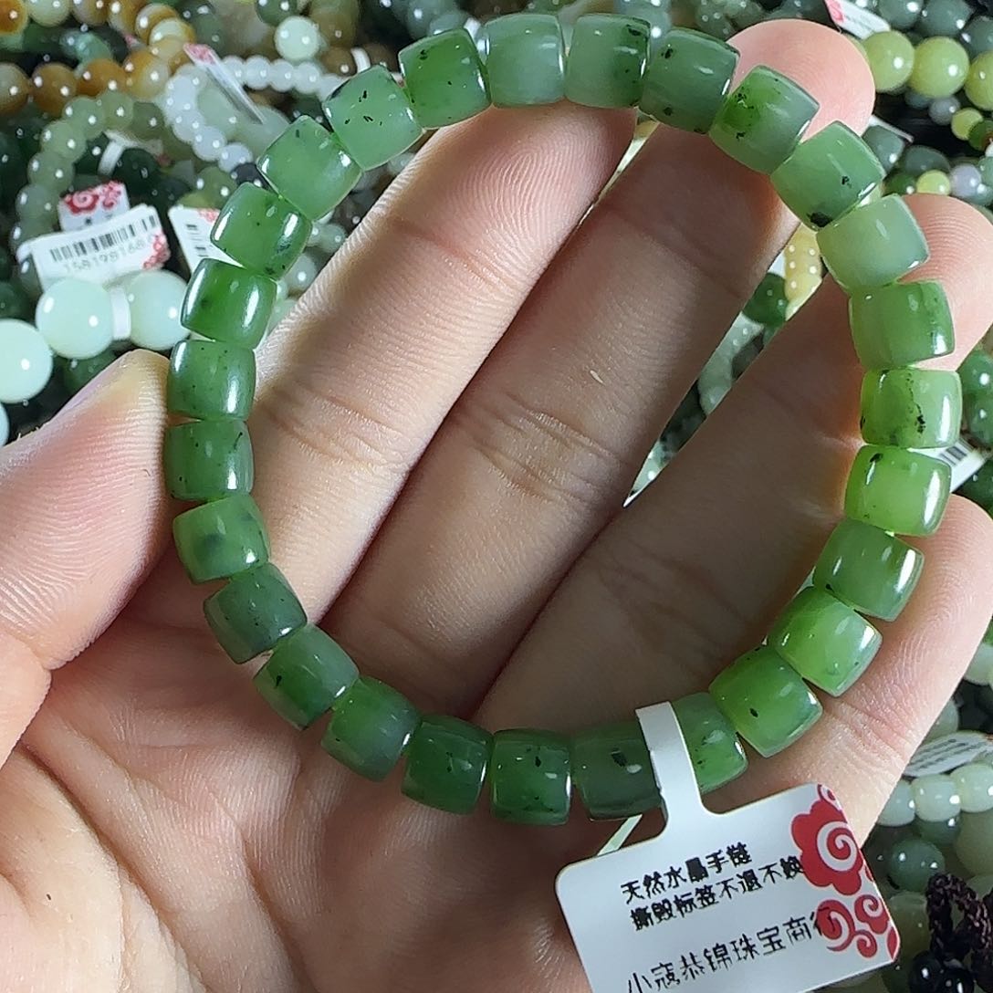 和田玉手链未镶嵌15