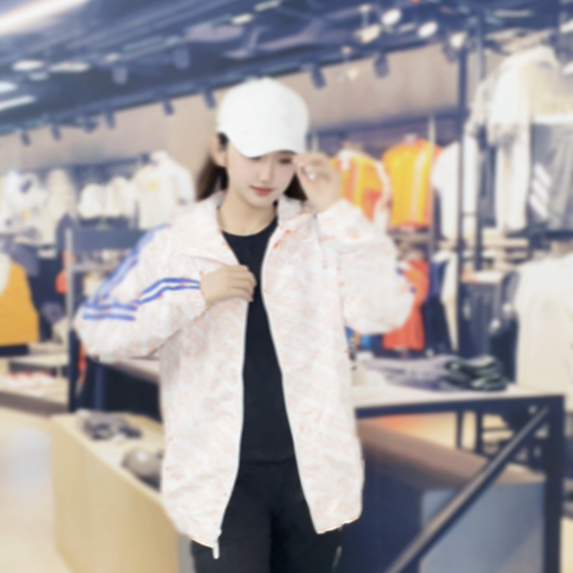 【商场撤柜】春秋薄款运动风衣透气网外套男女同款夹克--2