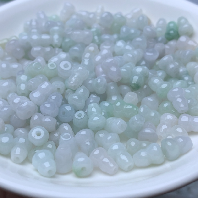 【闪购商品】翡翠散珠卡5.7乘7.5冰葫芦100个