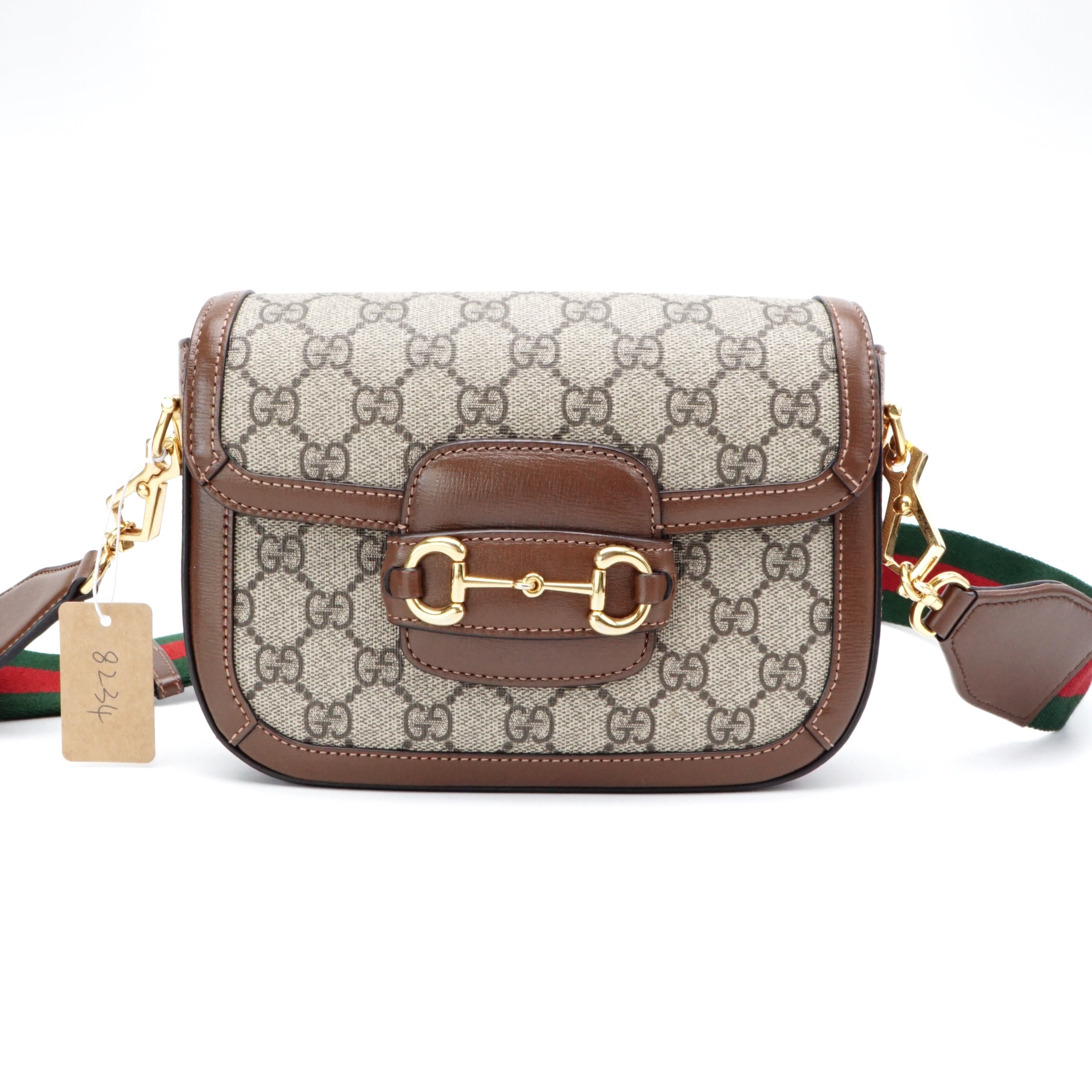 99新 GUCCI/古驰 (少皮肩带)Gucci古驰1955马鞍包8234