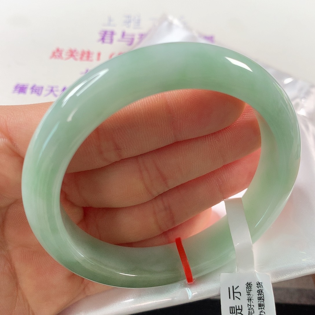 翡翠手镯未镶嵌 正圈⑨⑦