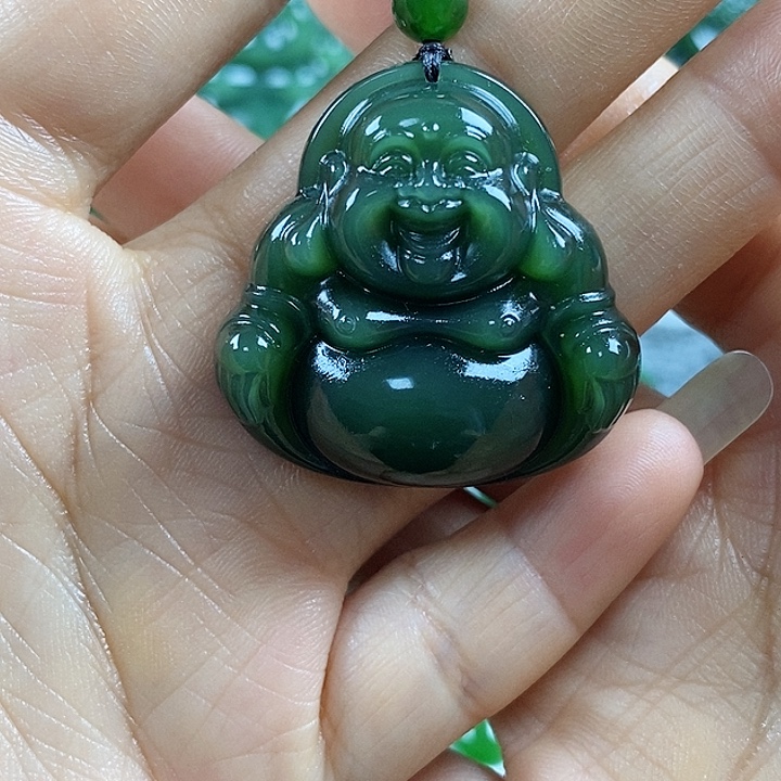 吊坠(不含链)未镶嵌和田玉（碧玉）34