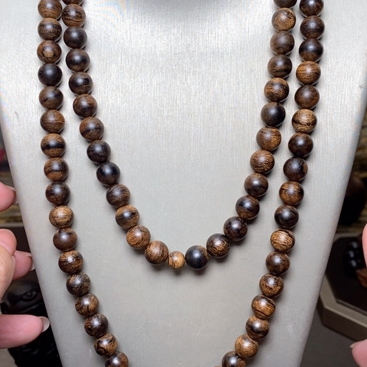 沉香手串富森红土窖藏限量帝王瘤疤08×108