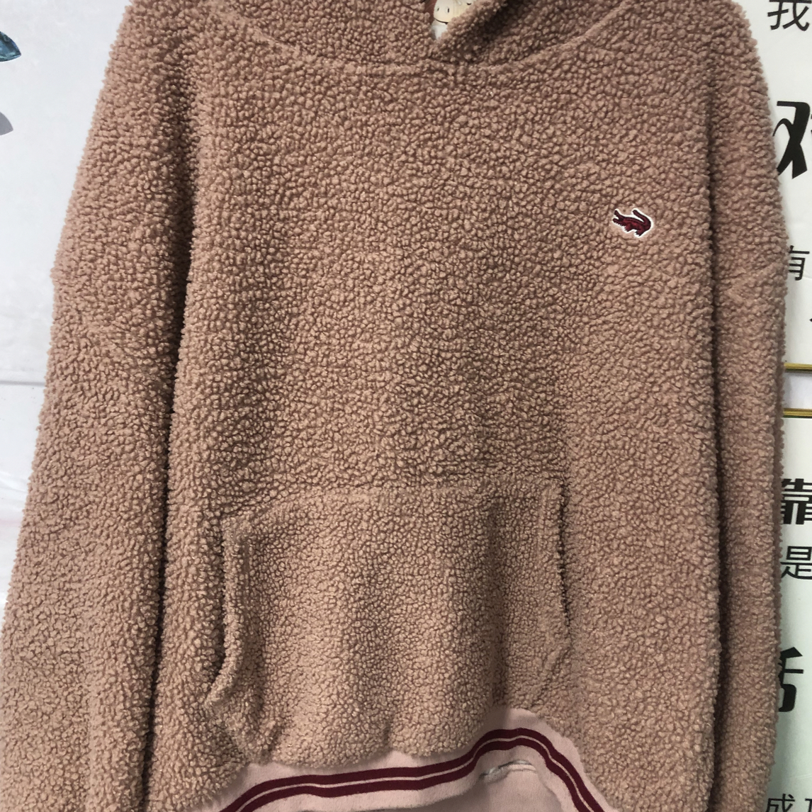 韩版时尚休闲百搭字母连帽加绒加厚羔毛卫衣女秋冬宽松长袖上衣