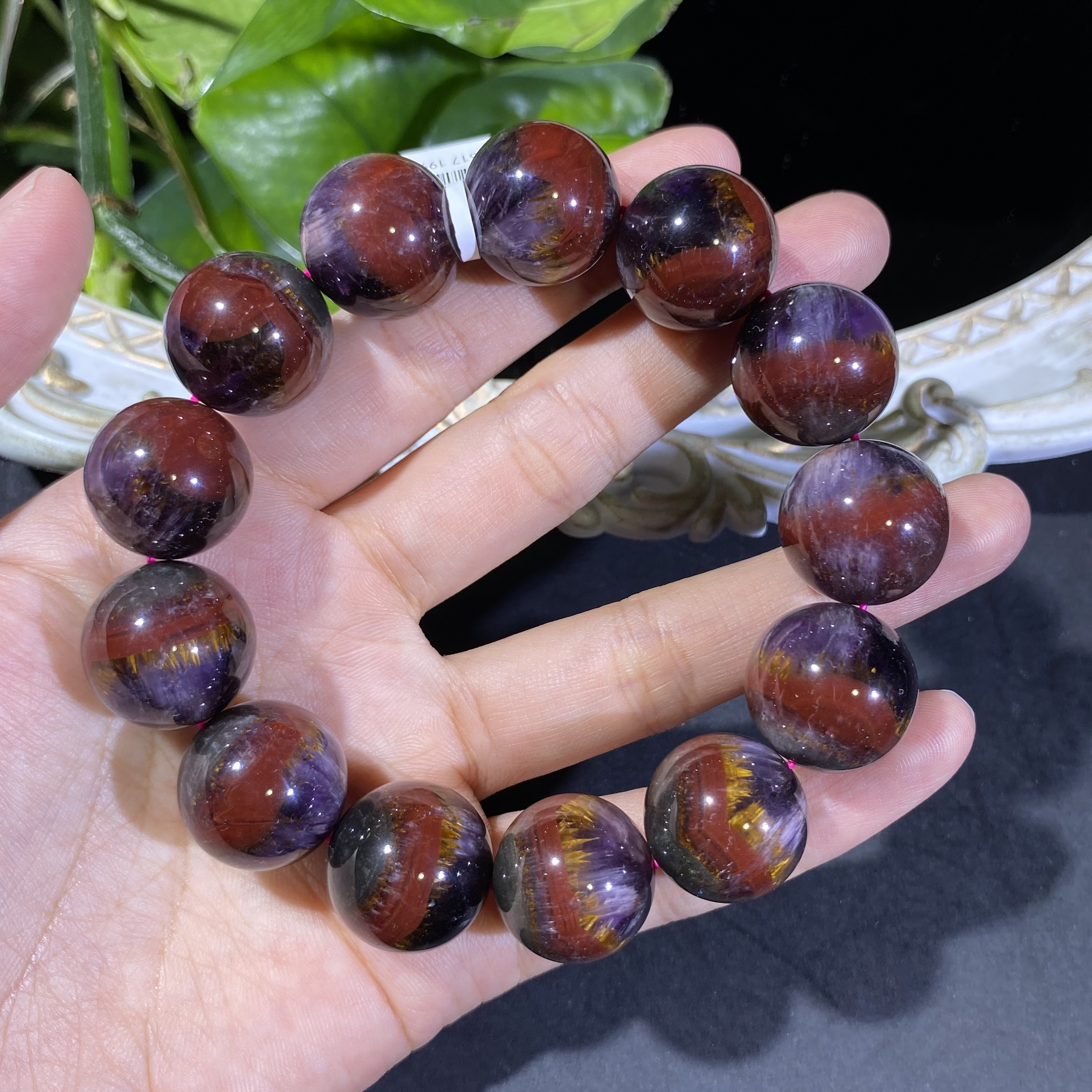 极光二三单圈18.5mm左右手串