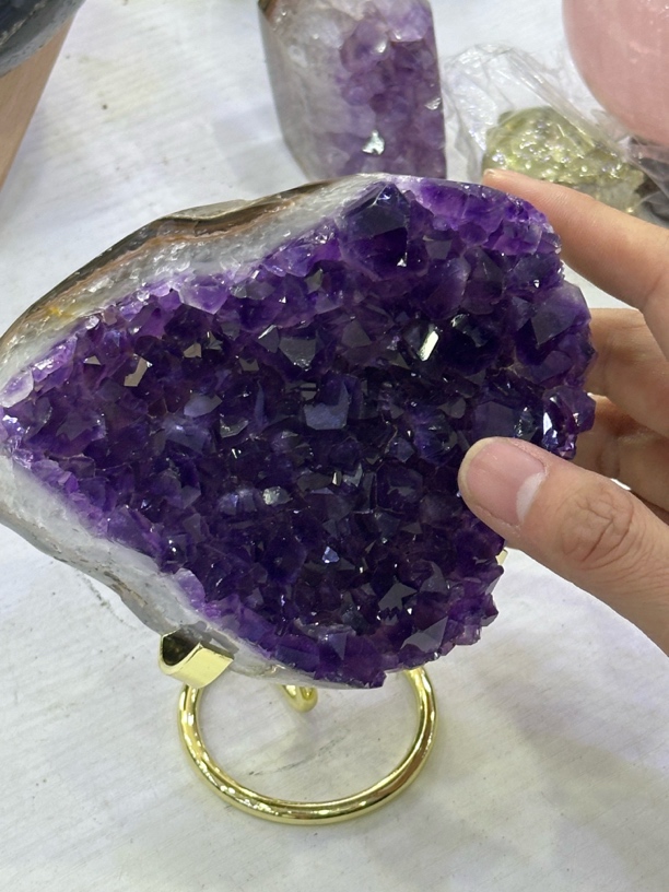 巴西乌拉圭紫水晶摆件