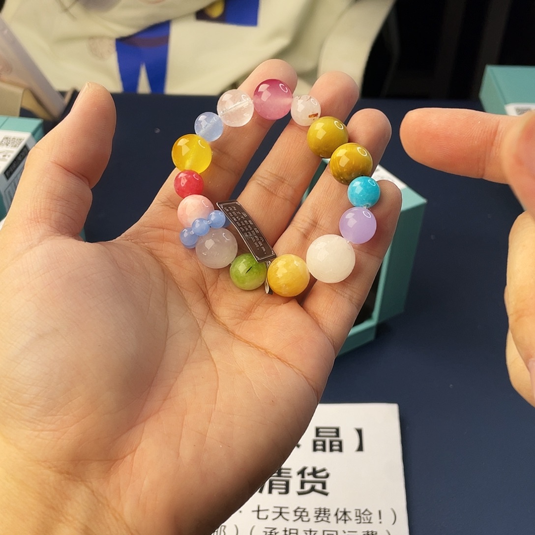 水晶银S925镶嵌手链