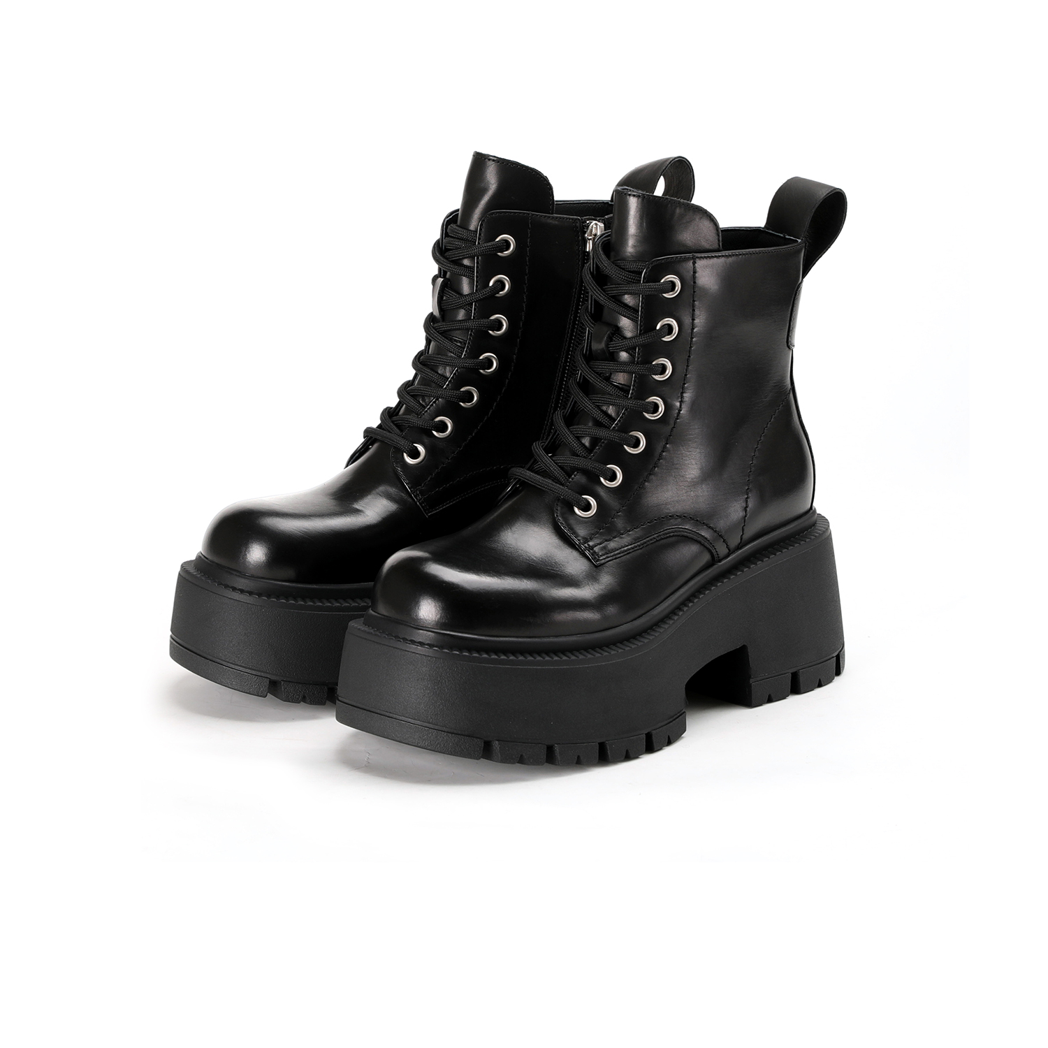 【XIMOER】HH288-37秋冬季新款高端品质马丁靴粗跟厚底短筒女靴子