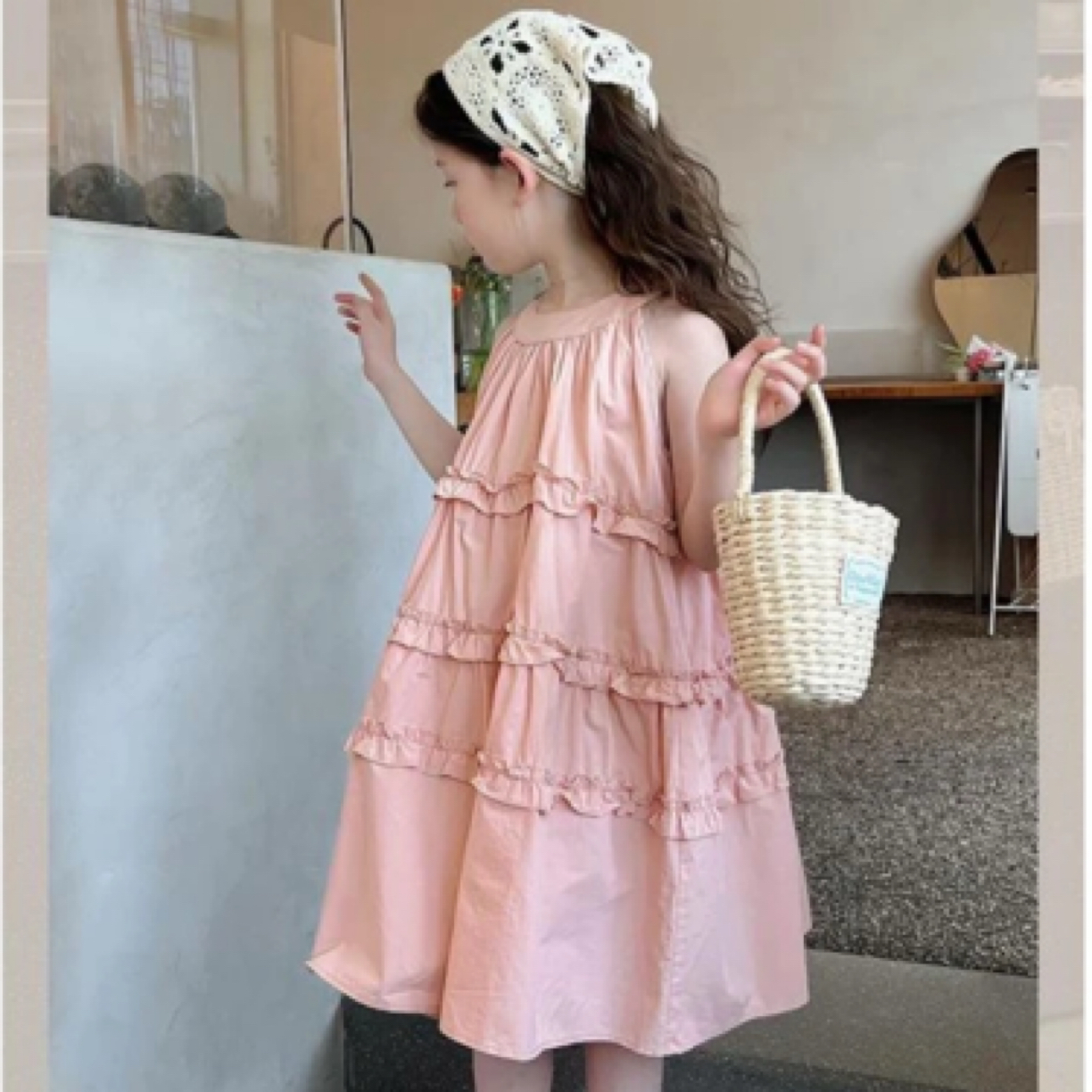 ChuSe-2025夏季女童森系连衣裙甜美背带裙