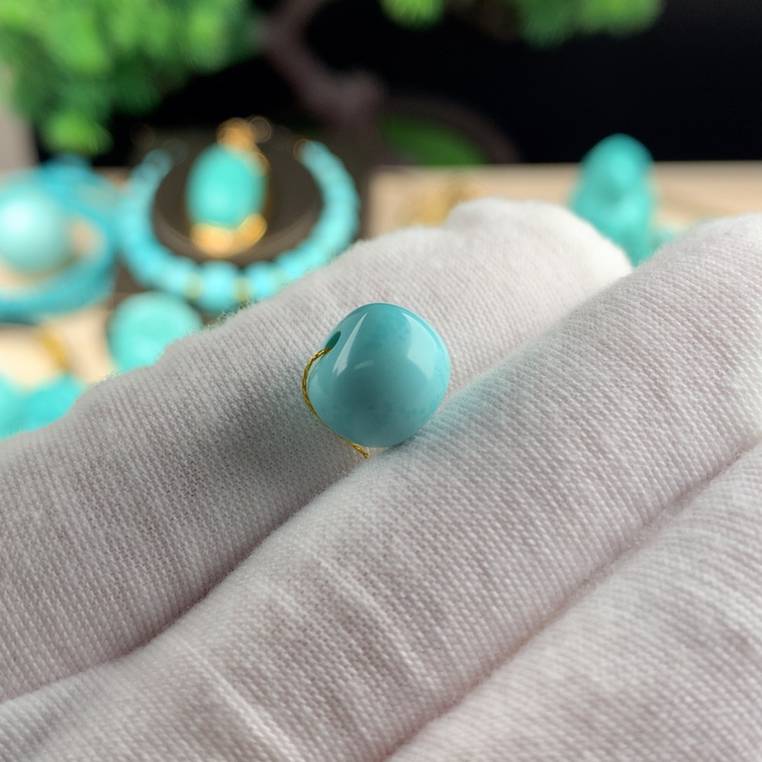 绿松石配珠卡10.5未镶嵌往**风