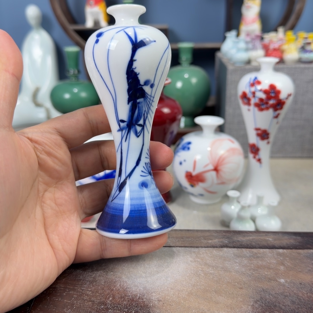 陶瓷手工小花器摆件