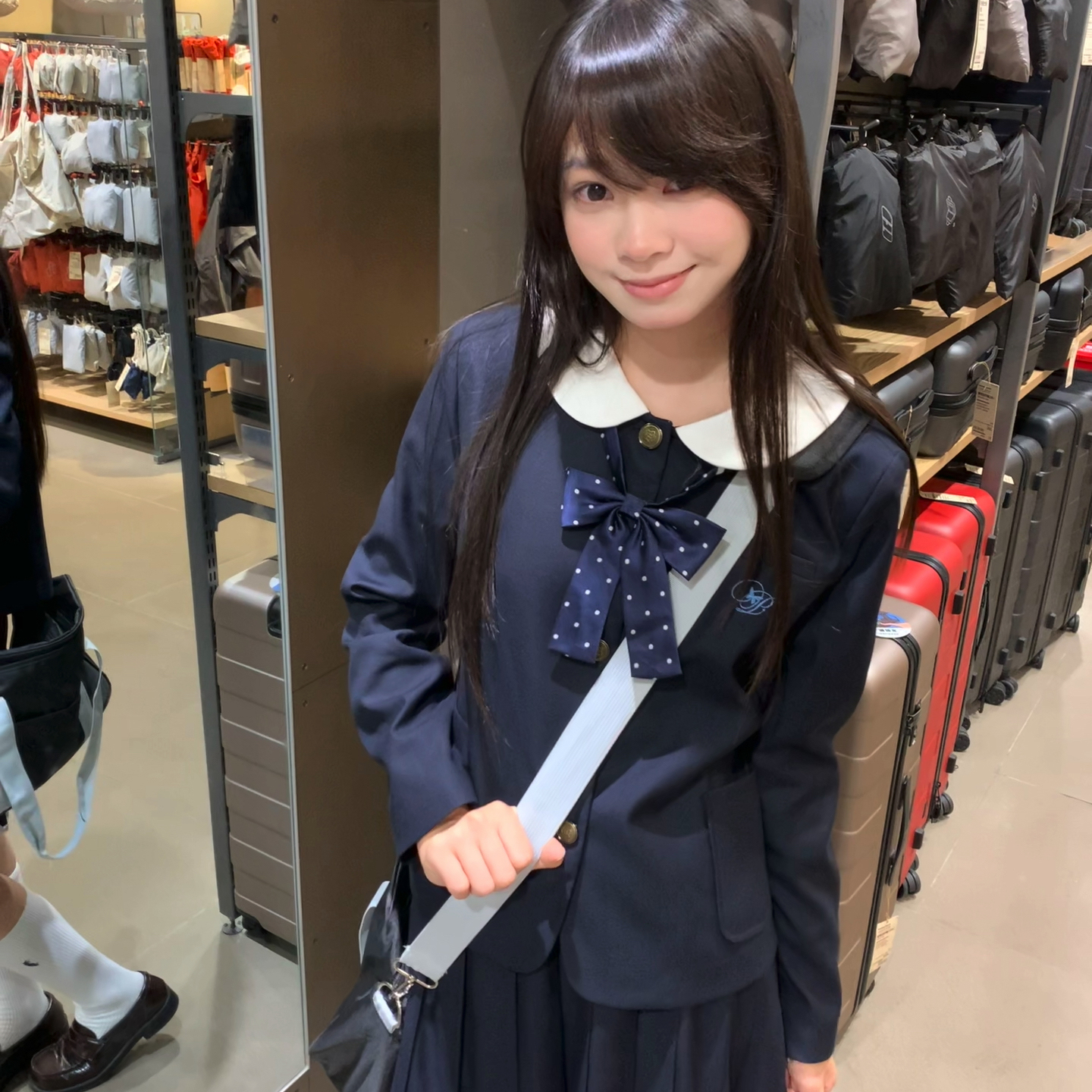 山茶记/山茶与书原创jk制服圆领西装外套秋冬日系学院风绀色西服