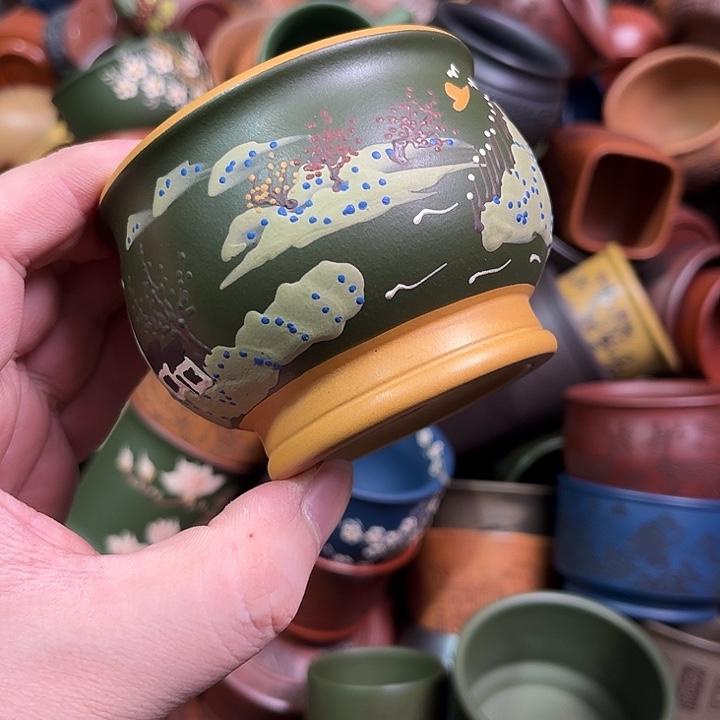 紫砂茶杯全手工紫砂主人杯