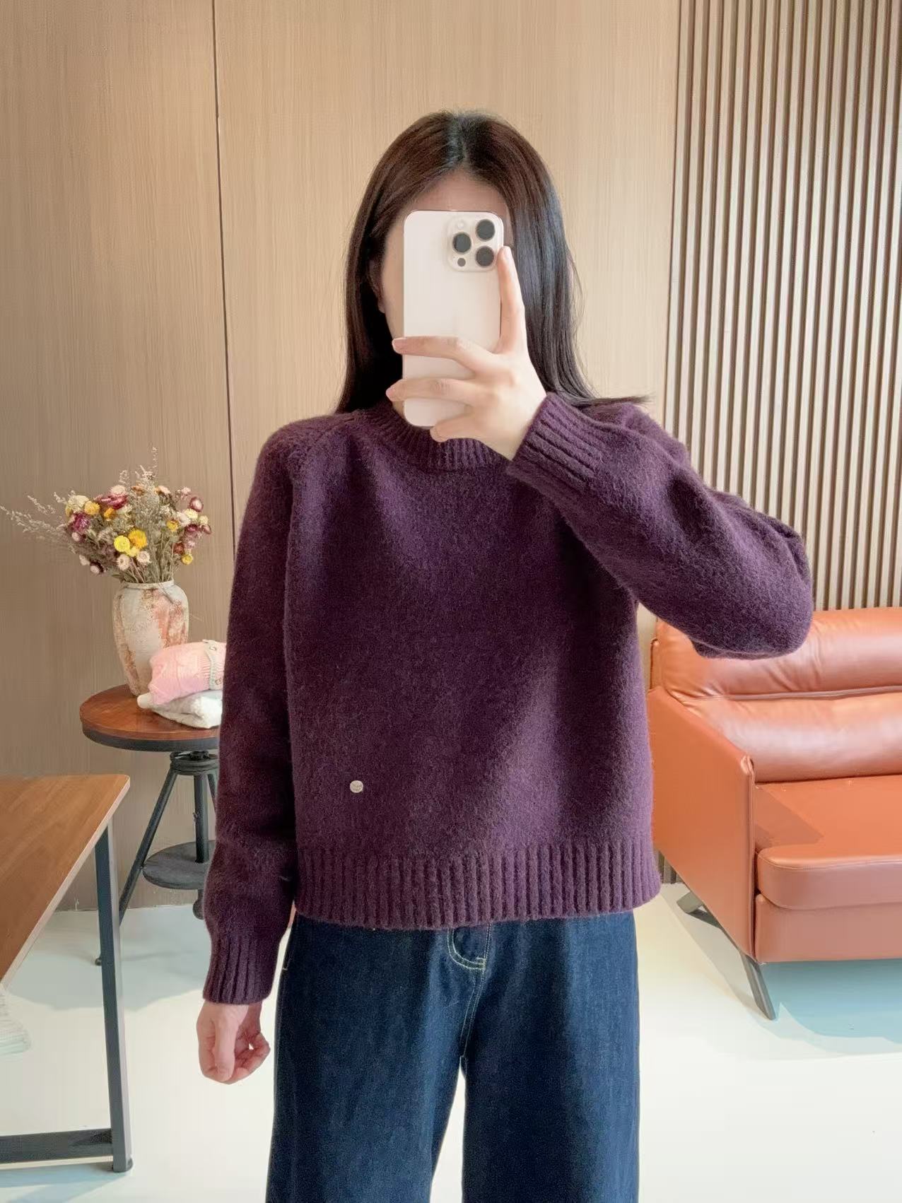 优茉秋冬新款羊毛衫经典厚墩墩超厚软糯百搭不挑人