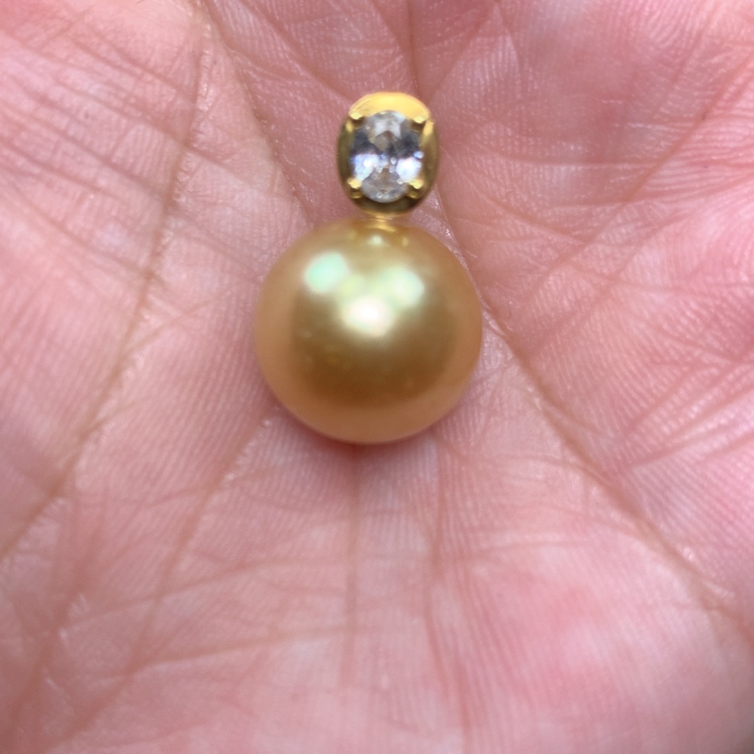 海水珍珠颈饰18K金镶嵌