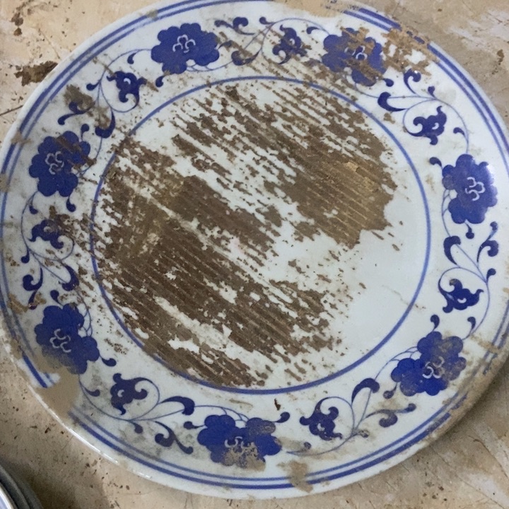 陶36厘米芙蓉花浅窝盘