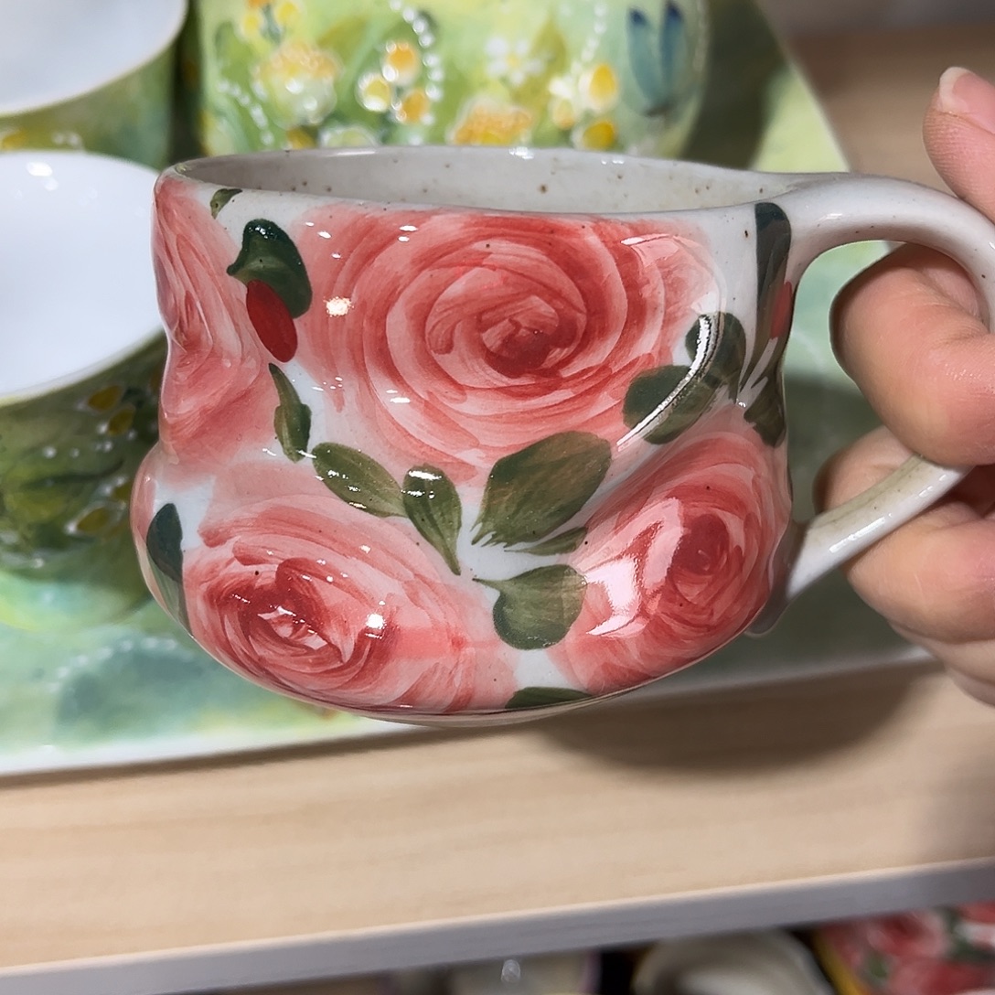 陶泥景德镇手工手绘高温釉下彩