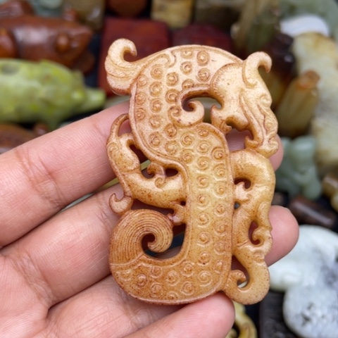 和田玉未镶嵌颈饰42