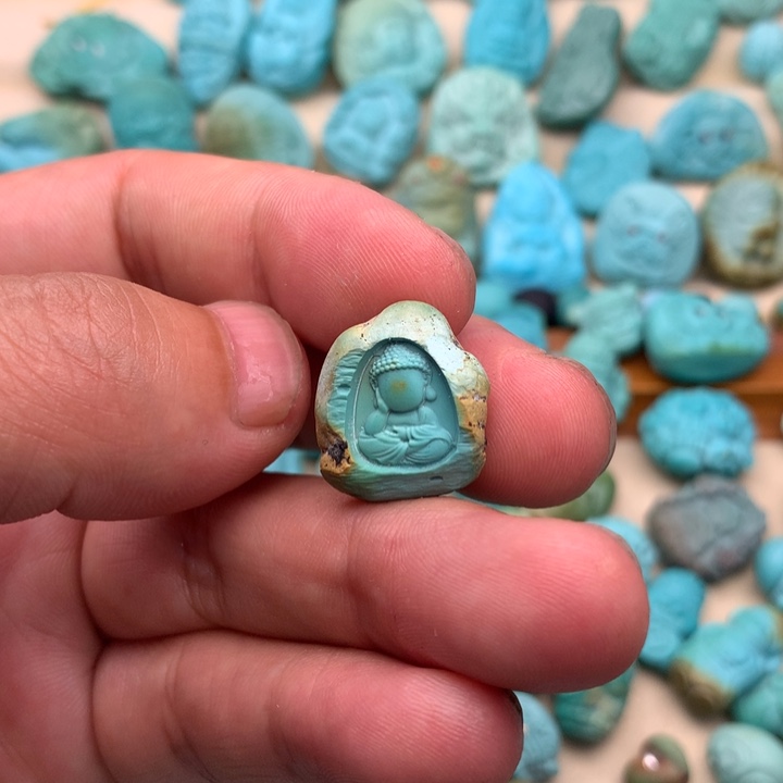 绿松石未镶嵌吊坠(不含链)