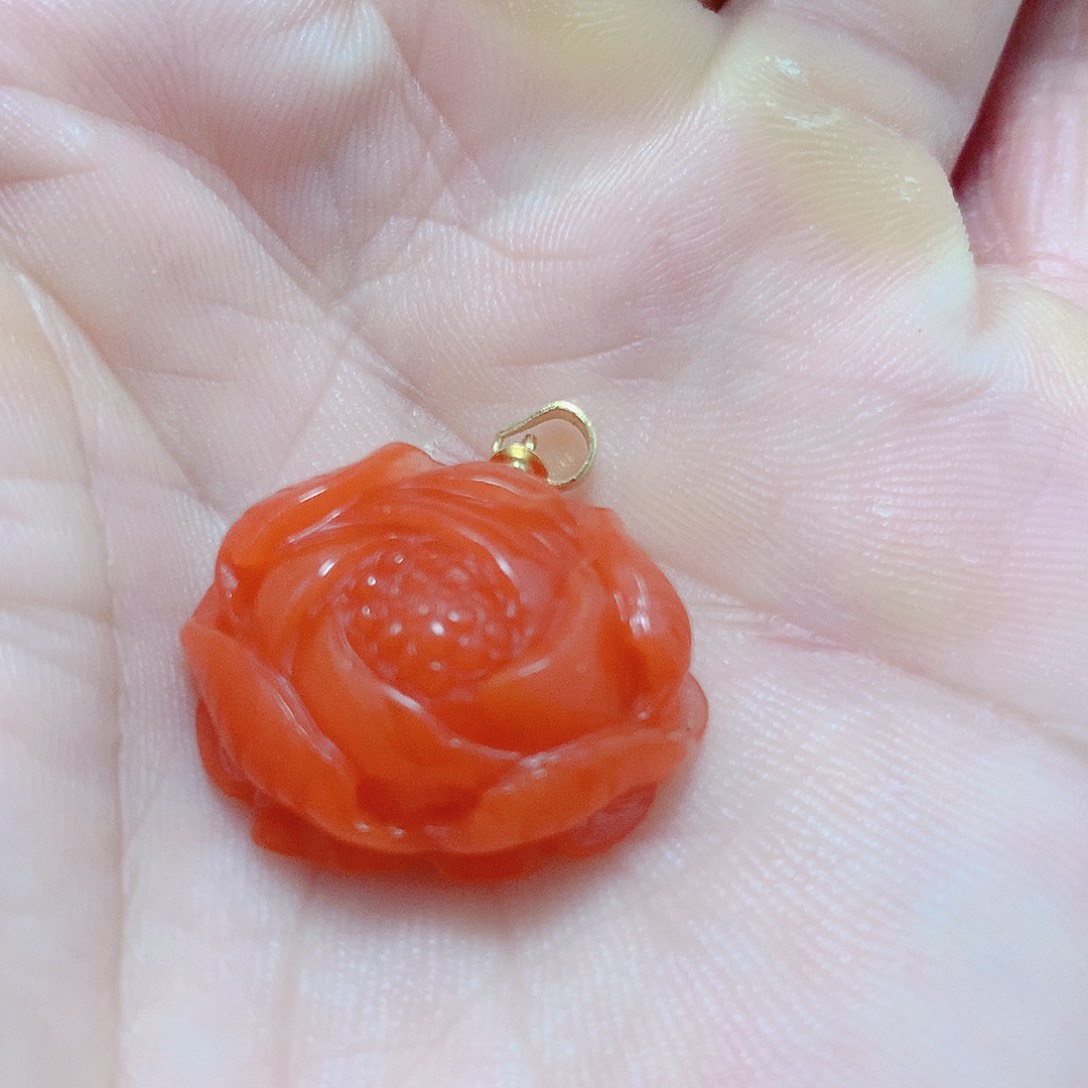 吊坠(不含链)银S925镶嵌南红玛瑙