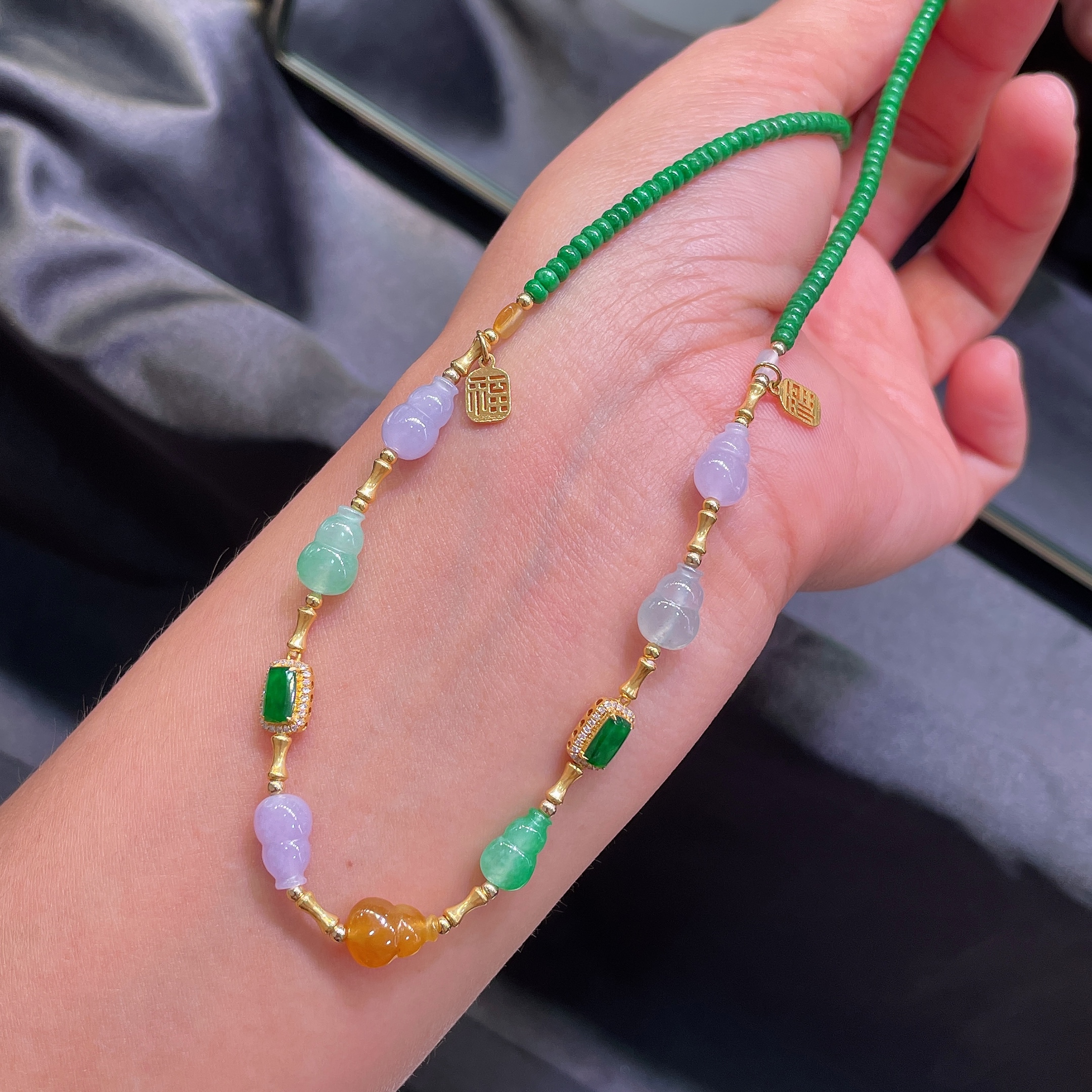 翡翠A货随形多样款式手链项链多戴款