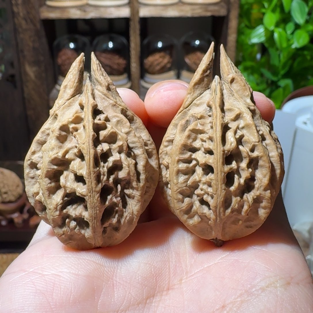 皮***蛋文玩核桃把件蟹钳