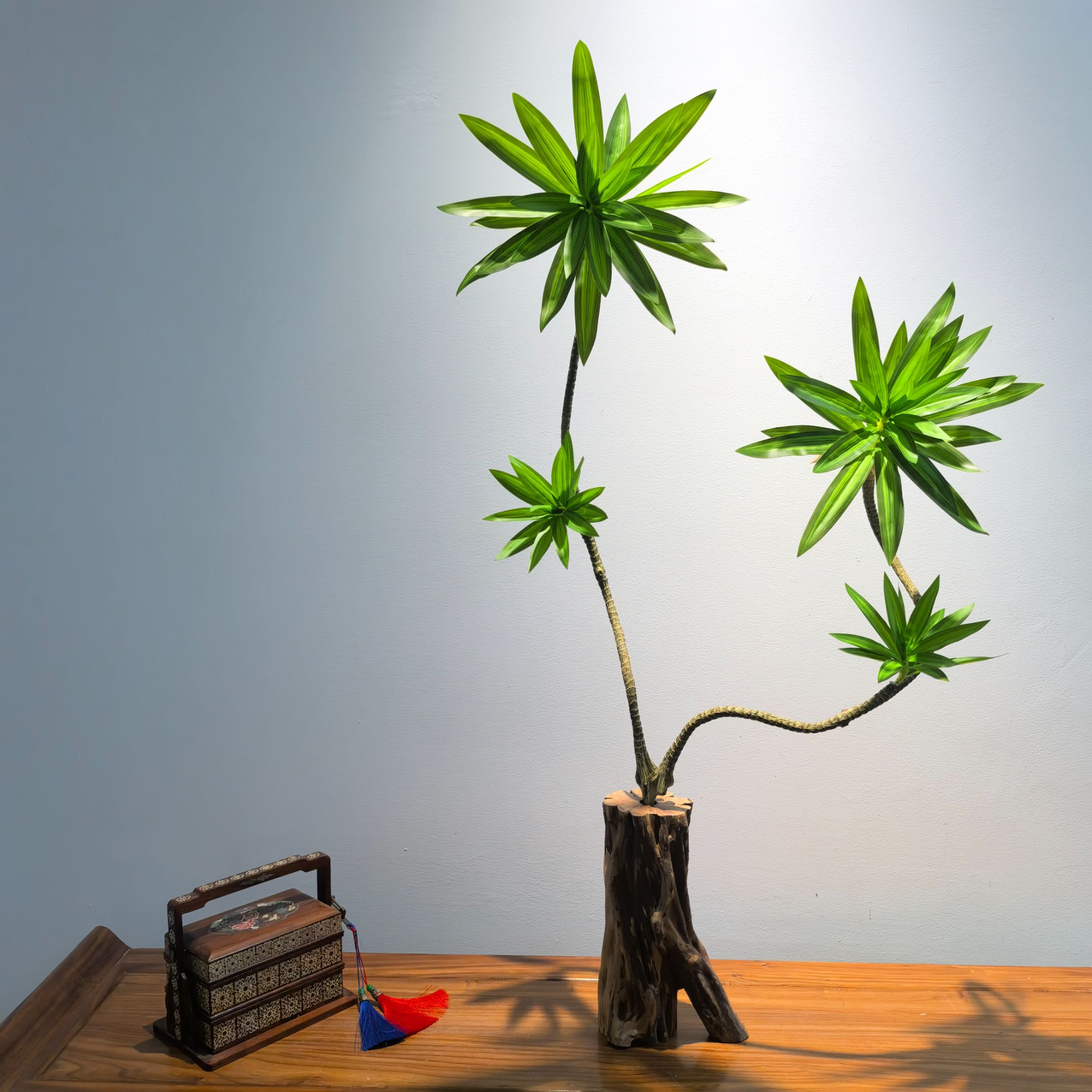 客厅大气摆件仿真绿植 空间装点利器高级感微观景（做好简单造型）