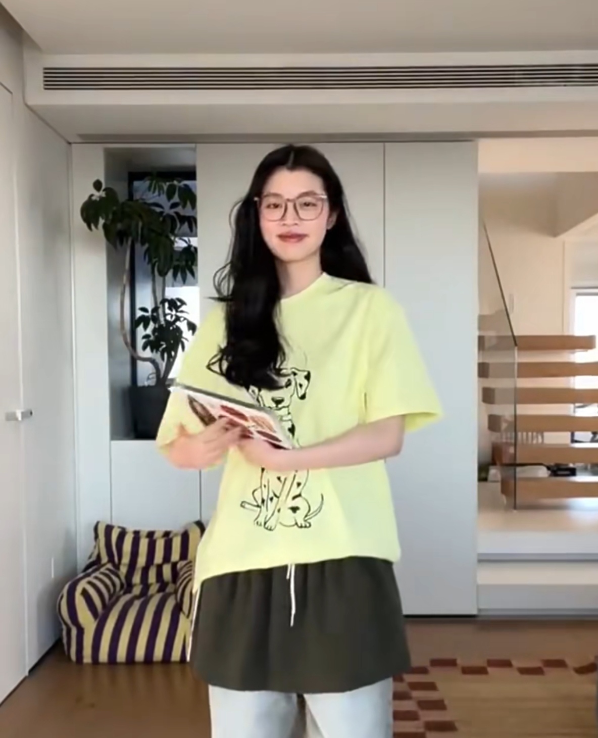 江南~xs家斑点狗印花t