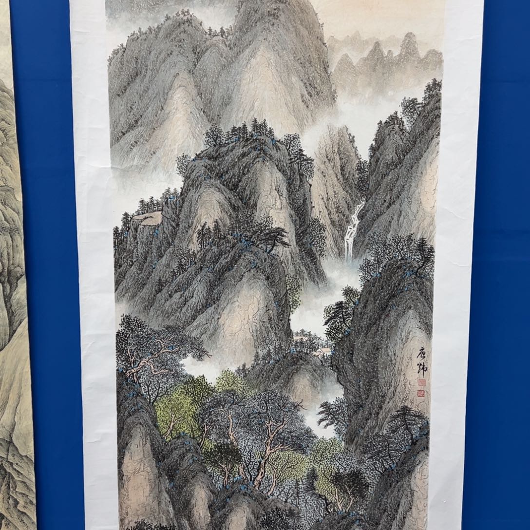 时***雨国画纯手工制作字画