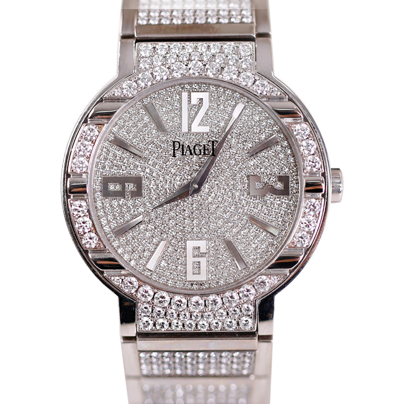 95新 Piaget/伯爵 伯爵满天星原钻G0A26026白金自动机械38mm单表