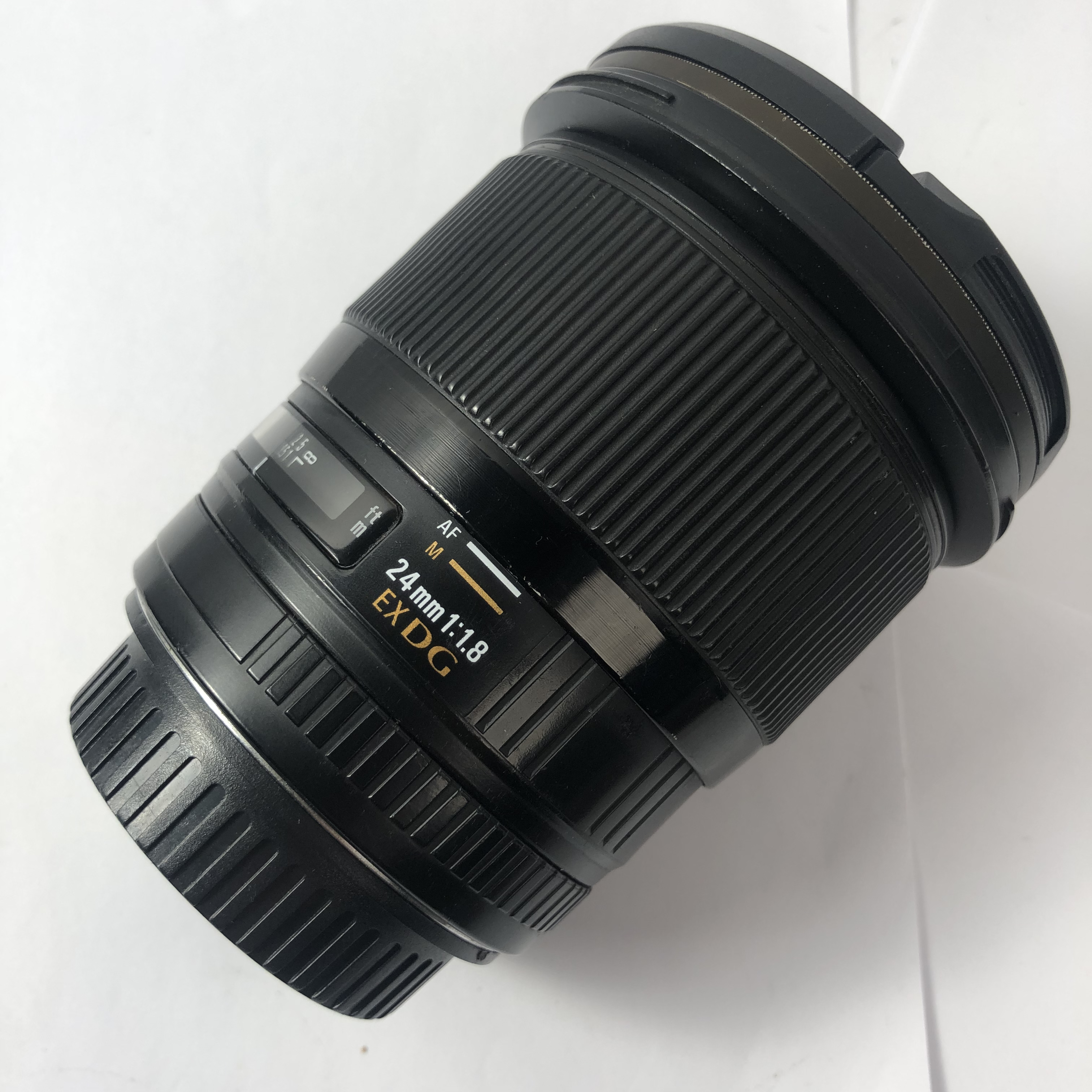 9新 Sigma/适马 24mm F1.8 EX DG 定焦 佳能口(0072)