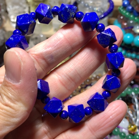 青金石手链未镶嵌方糖手串